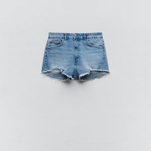Zara high rise jean shorts
